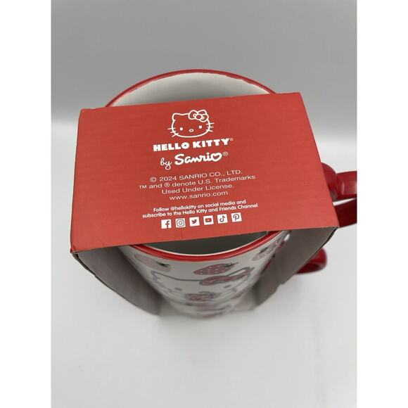 Hello Kitty Strawberry Ceramic Mug Set BRAND NEW! 2024 - Picture 6 of 8